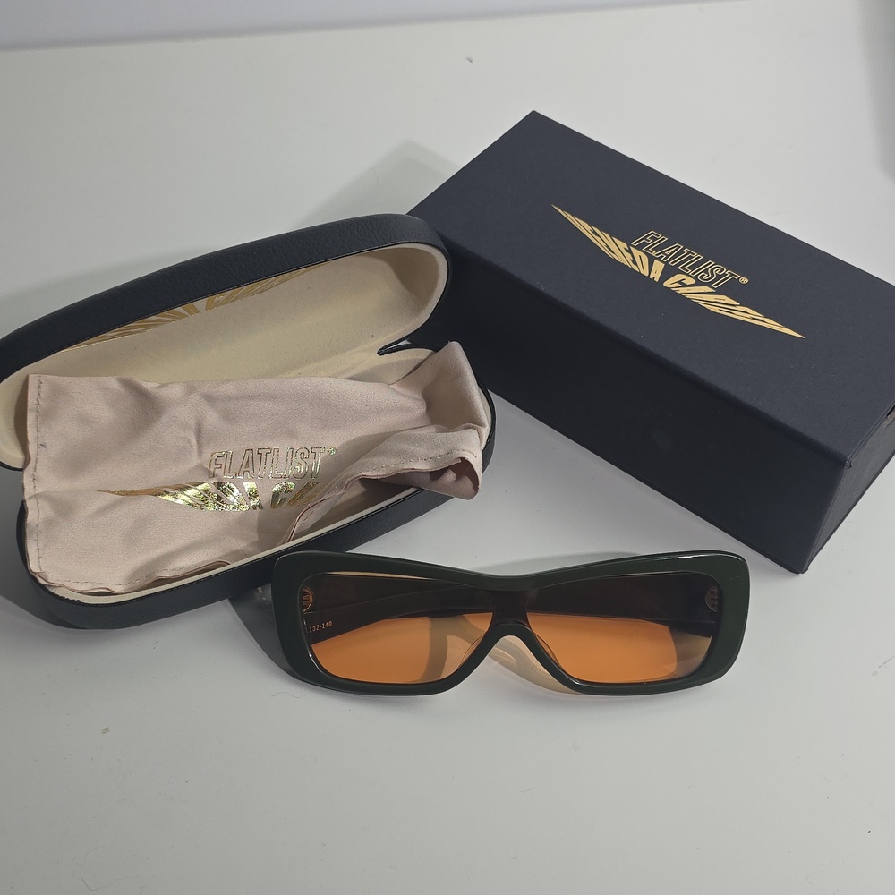 FLATLIST EYEWEAR Green Veneda Carter Edition Disco Sunglasses